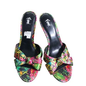 FIONI Clothing Women's Vibrant Floral Mules